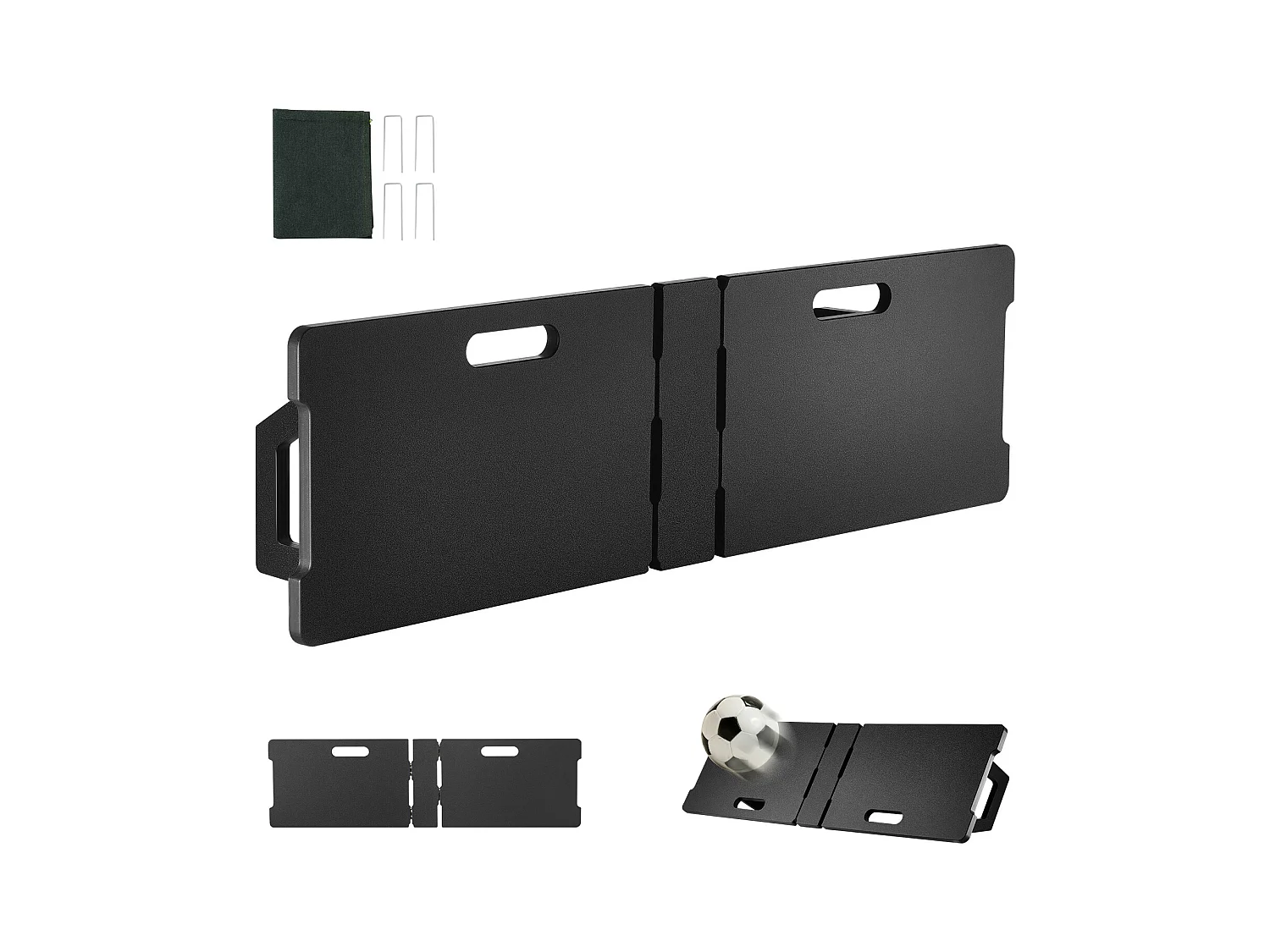 Panneau de Rebond SucceBuy de Soccer 114 CMX33 CM, Mur Portable avec 2 Angles Réglables