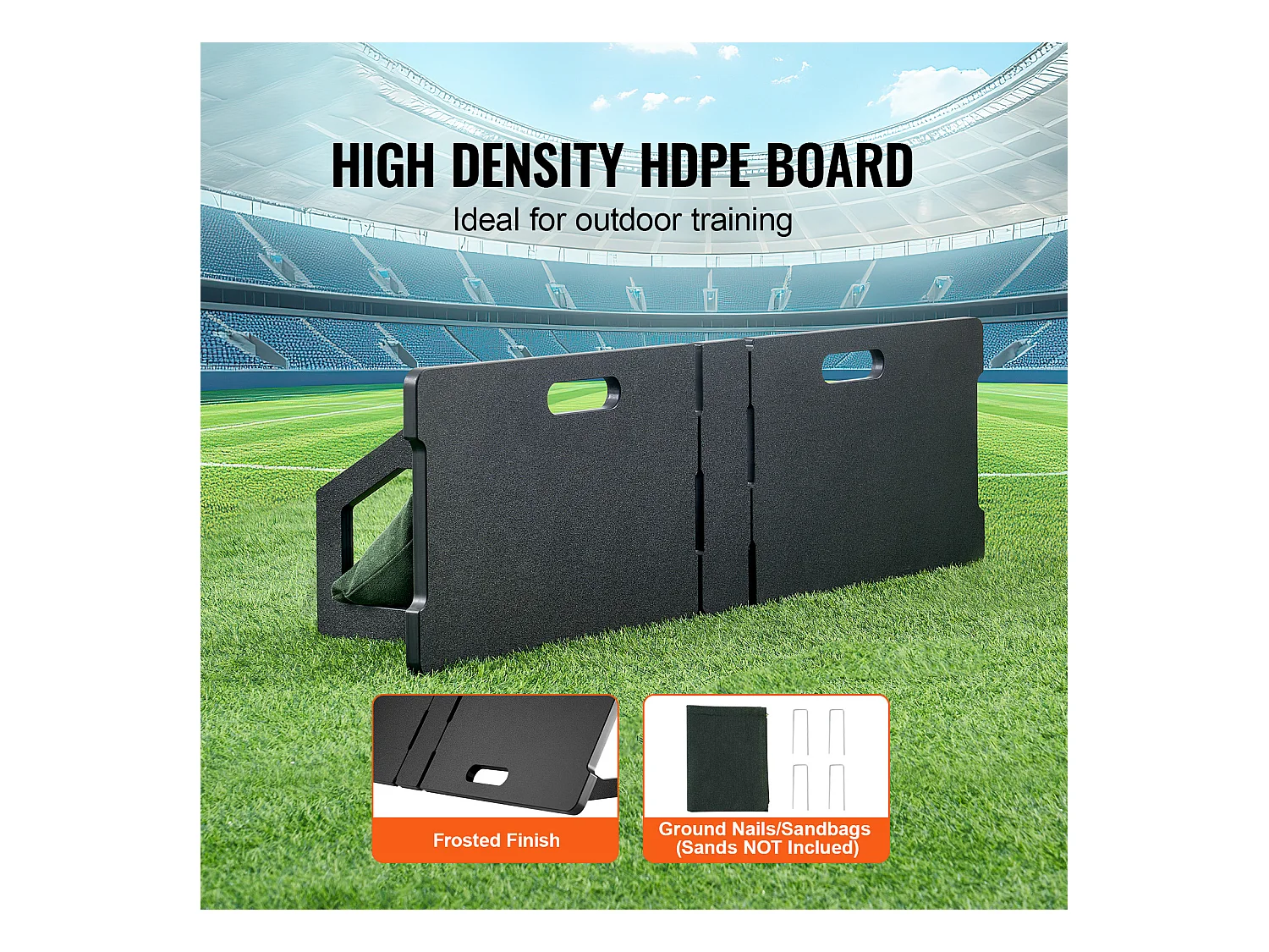 Panneau de Rebond SucceBuy de Soccer 114 CMX33 CM, Mur Portable avec 2 Angles Réglables