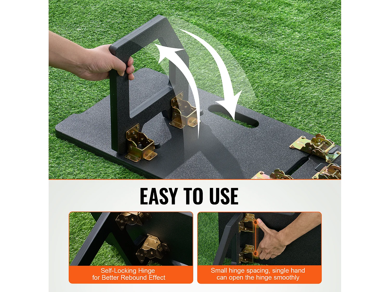 Panneau de Rebond SucceBuy de Soccer 114 CMX33 CM, Mur Portable avec 2 Angles Réglables