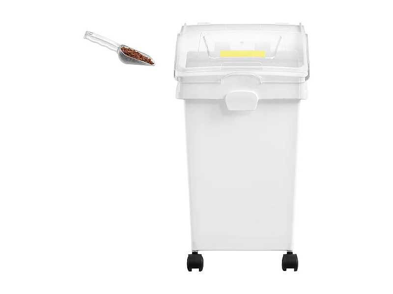 Behälter SucceBuy Set von Zutaten-Lagersäcken von 21L, Mehlschubladen auf Rädern, 3 Stück