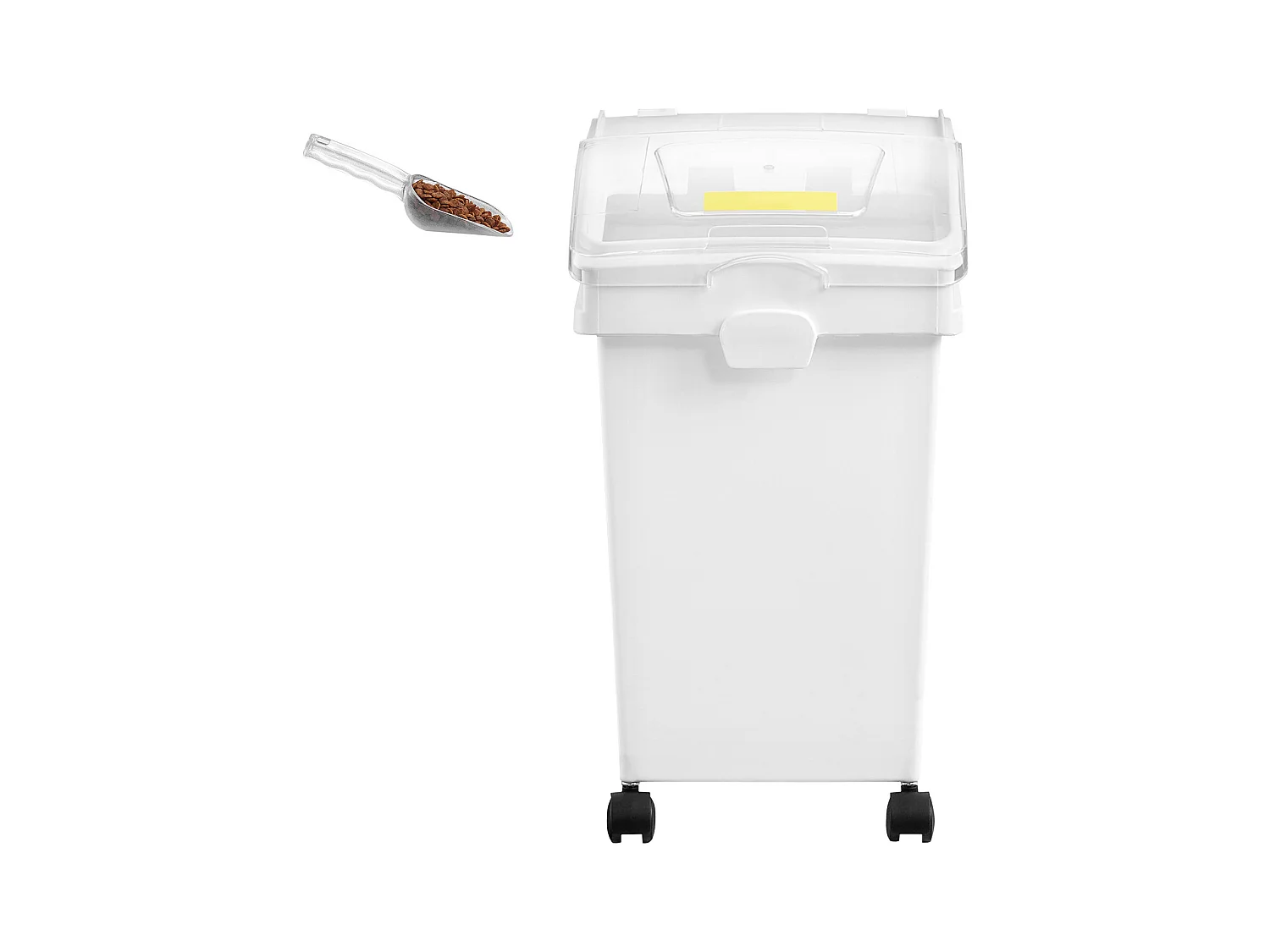 Conteneur SucceBuy Ensemble de Bacs de Stockage d'Ingrédients de 21L, Bacs à Farine sur Roulettes, 3 Pièces