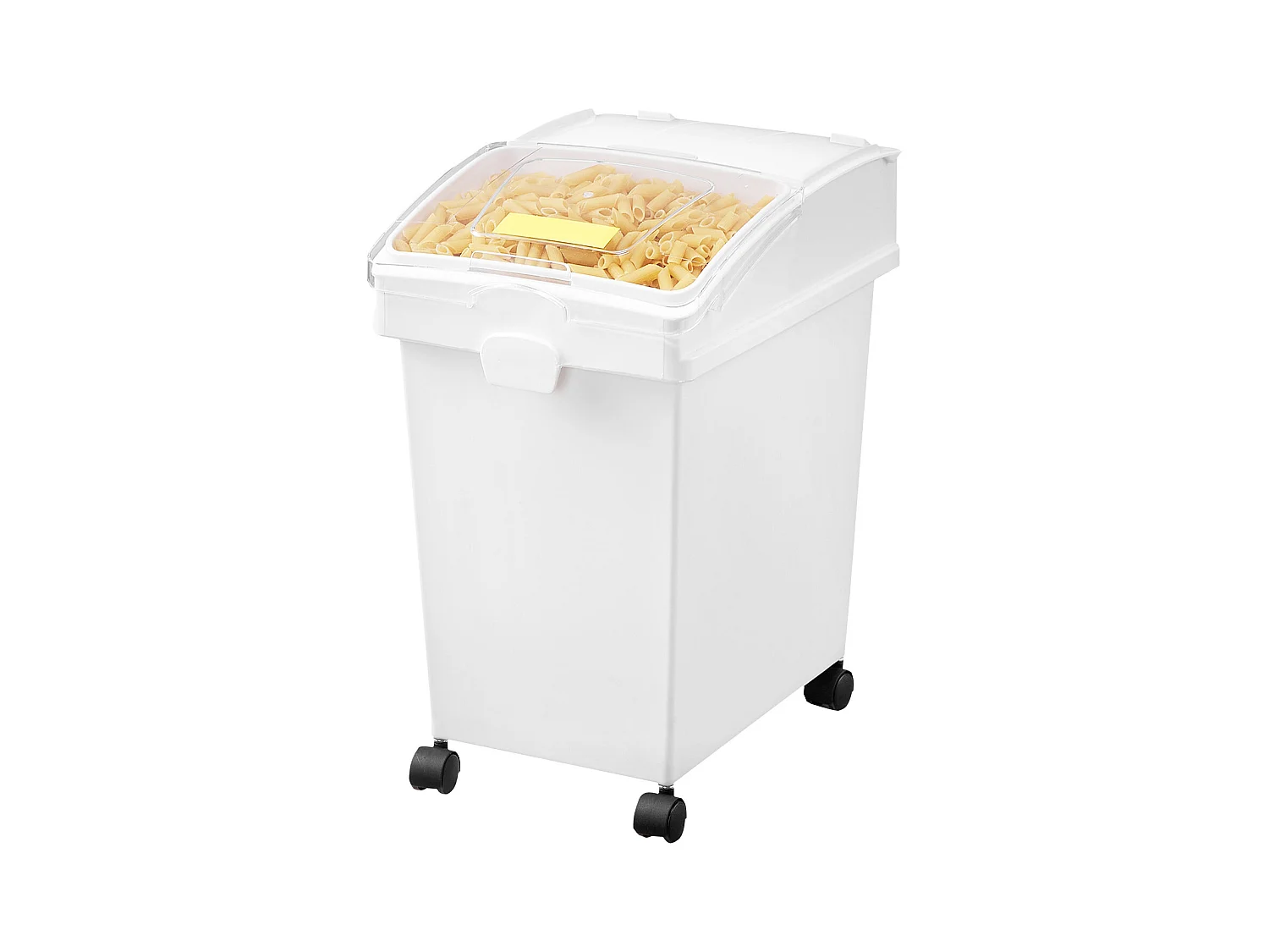 Conteneur SucceBuy Ensemble de Bacs de Stockage d'Ingrédients de 21L, Bacs à Farine sur Roulettes, 3 Pièces