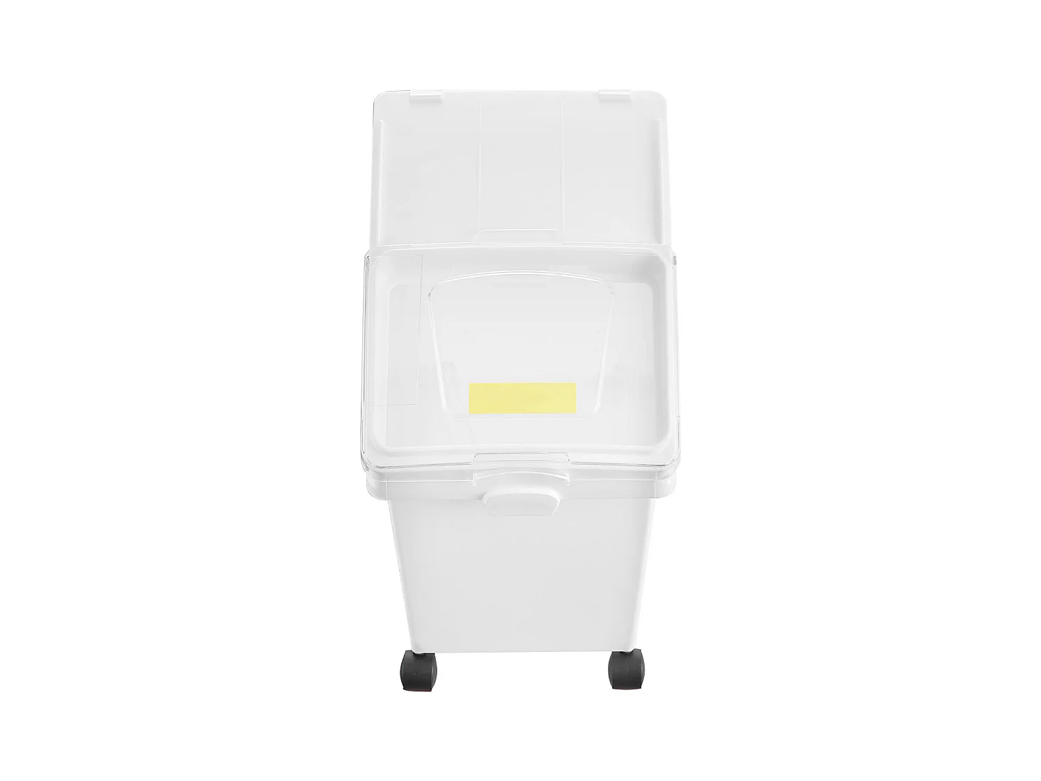 Conteneur SucceBuy Ensemble de Bacs de Stockage d'Ingrédients de 21L, Bacs à Farine sur Roulettes, 3 Pièces