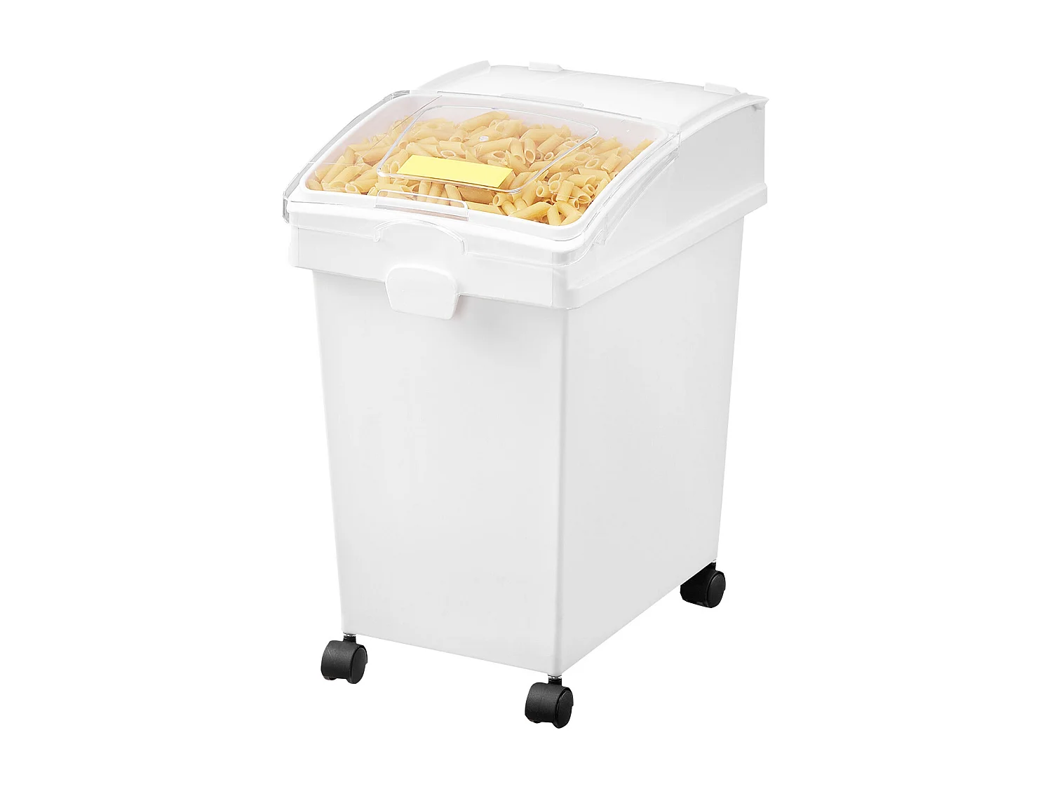 Conteneur SucceBuy Ensemble de Bacs de Stockage d'Ingrédients de 21L, Bacs à Farine sur Roulettes, 3 Pièces