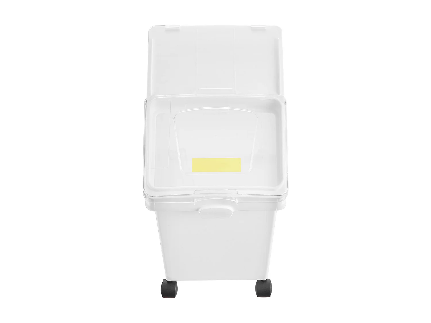 Conteneur SucceBuy Ensemble de Bacs de Stockage d'Ingrédients de 21L, Bacs à Farine sur Roulettes, 3 Pièces