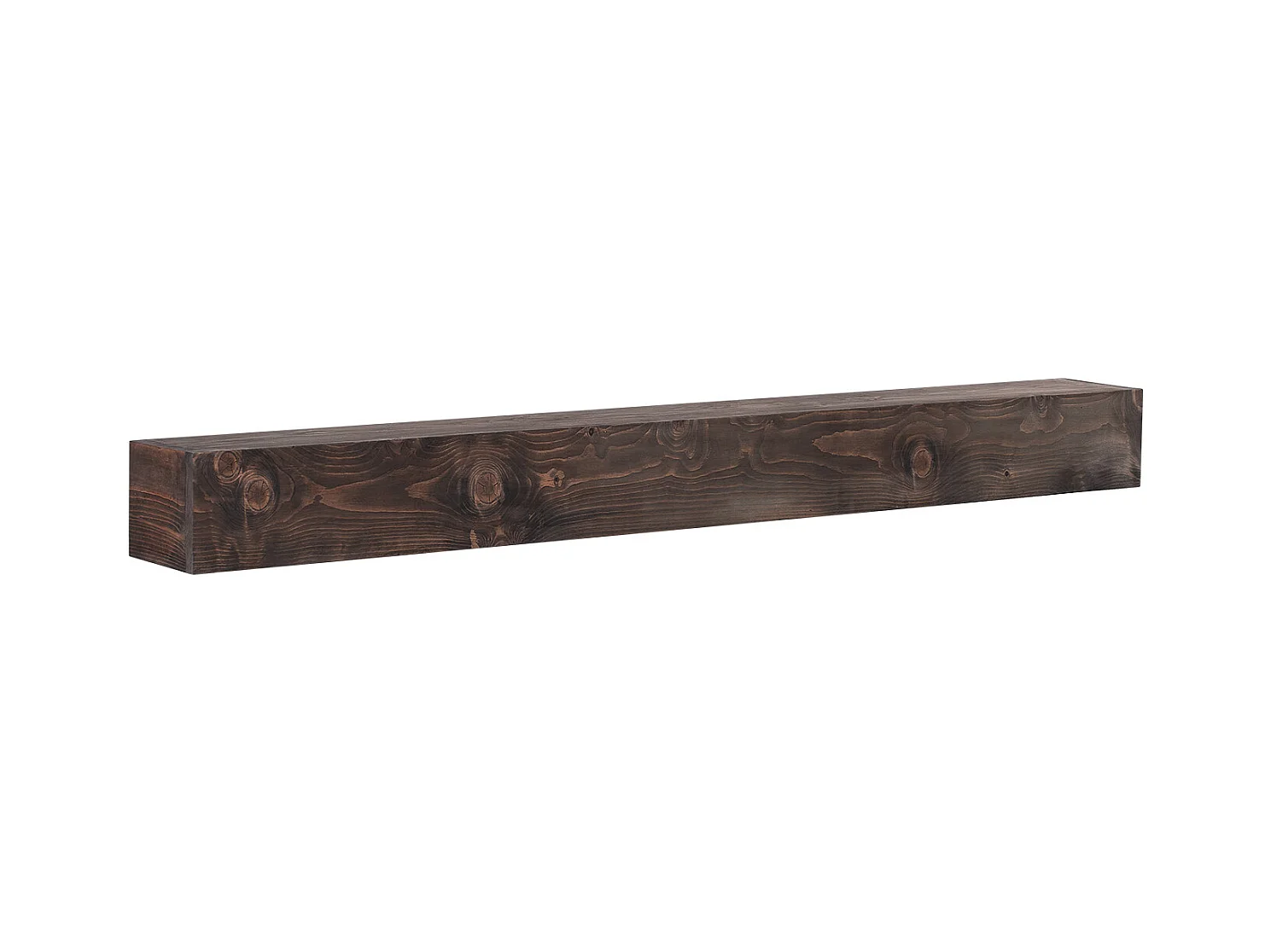 Étagère Flottante Murale en Bois Rustique SucceBuy, 183 cm, Marron Clair, Manteau Cheminée