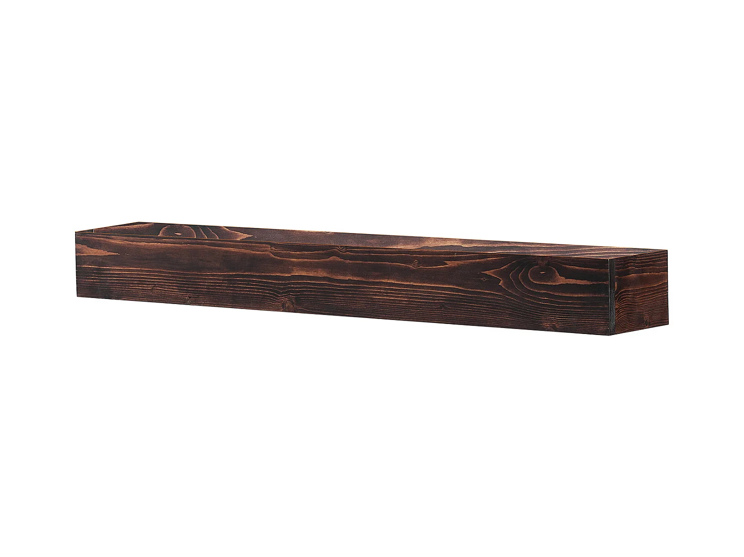 Étagère Flottante Murale en Bois SucceBuy, 122 cm, Marron, Manteau Cheminée