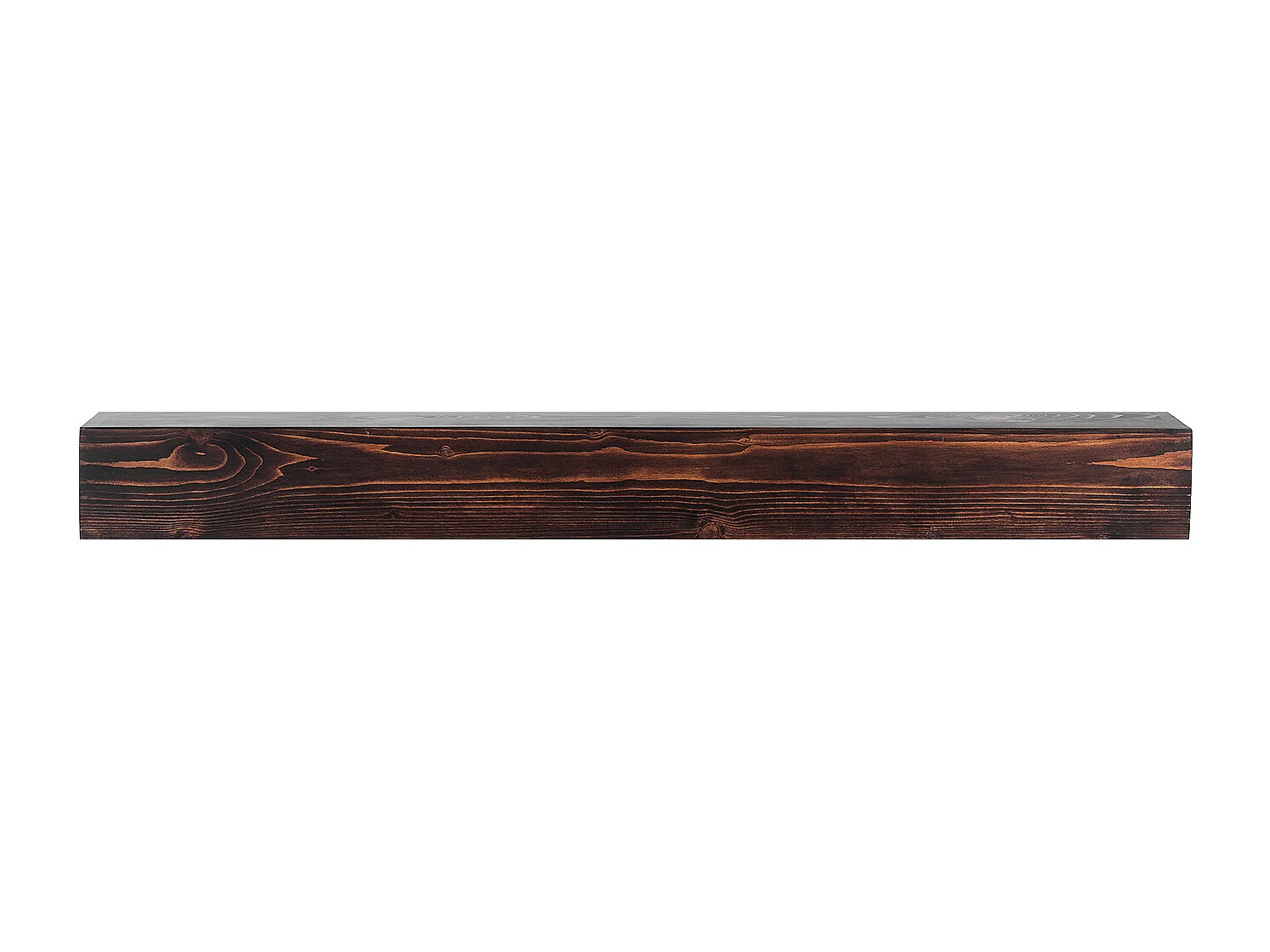 Étagère Flottante Murale en Bois SucceBuy, 122 cm, Marron, Manteau Cheminée