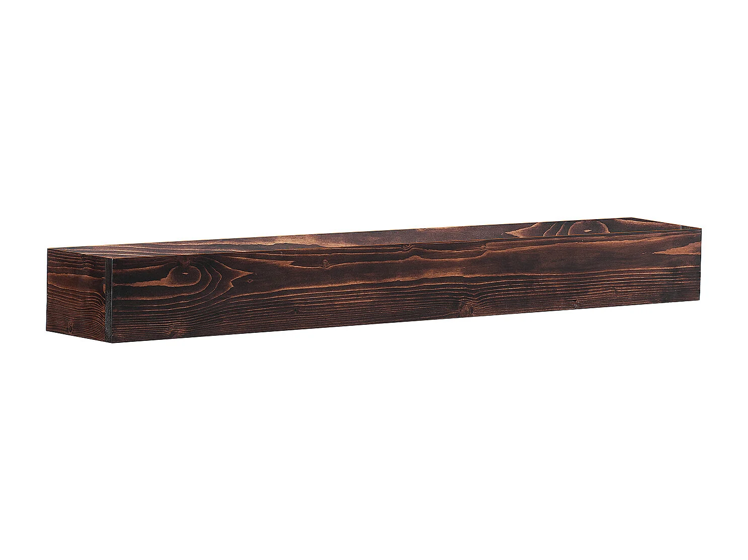Étagère Flottante Murale en Bois SucceBuy, 122 cm, Marron, Manteau Cheminée