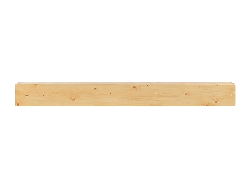 Étagère Flottante Murale en Bois SucceBuy, 152 cm, Rustique Naturel, Manteau Cheminée