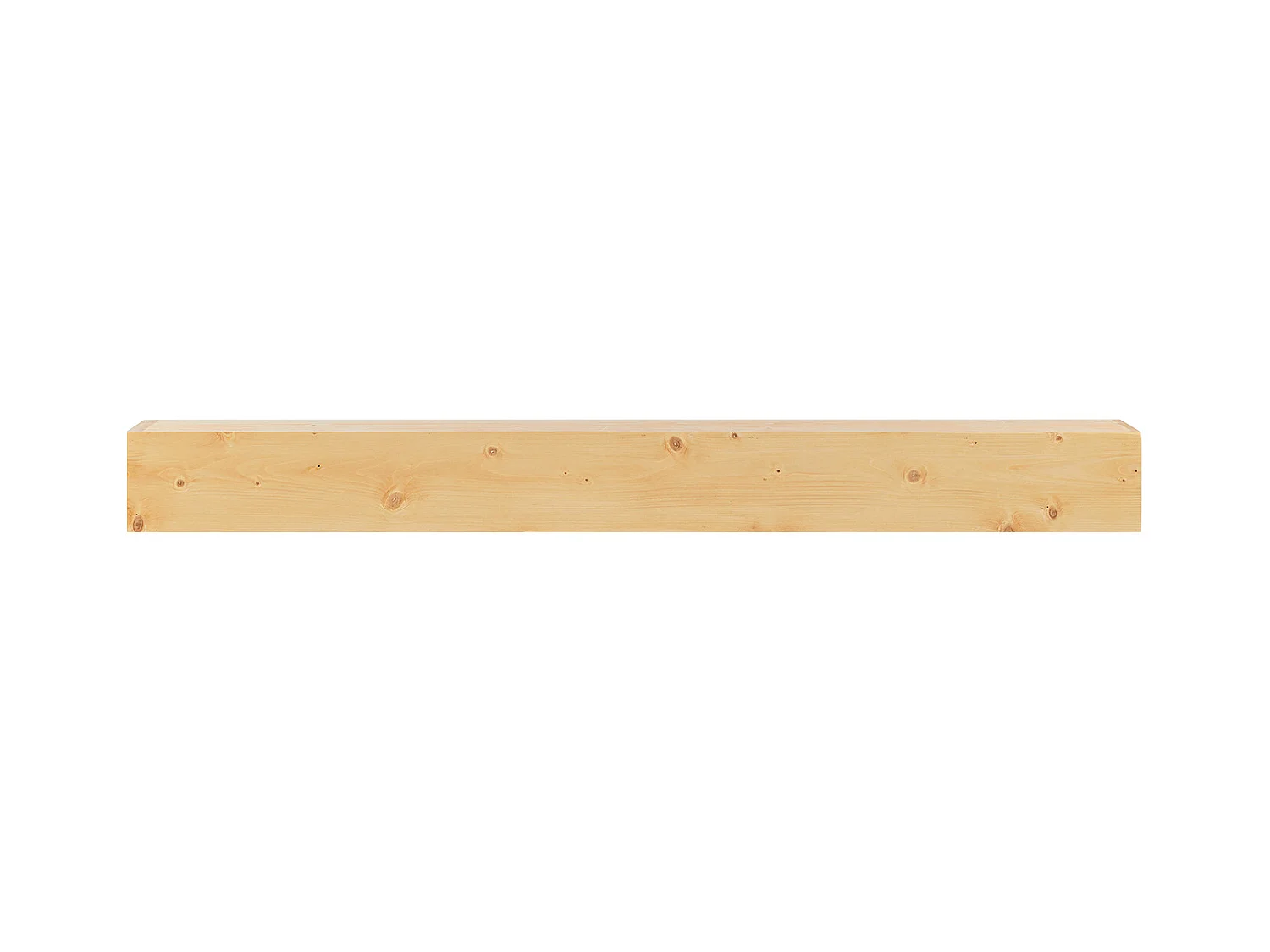 Étagère Flottante Murale en Bois SucceBuy, 152 cm, Rustique Naturel, Manteau Cheminée