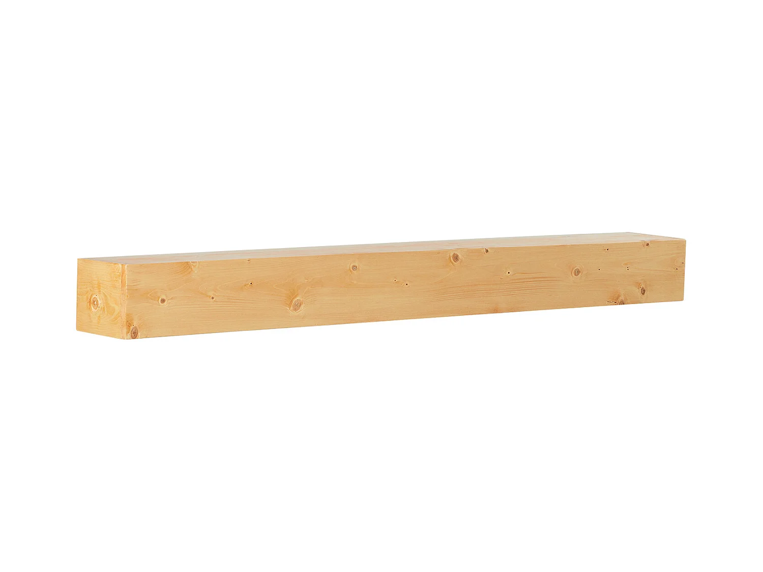 Étagère Flottante Murale en Bois SucceBuy, 152 cm, Rustique Naturel, Manteau Cheminée
