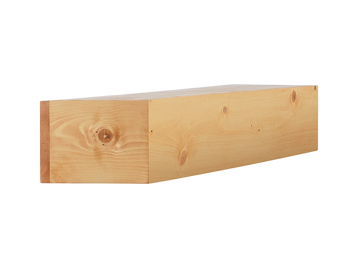 Étagère Flottante Murale en Bois SucceBuy, 152 cm, Rustique Naturel, Manteau Cheminée