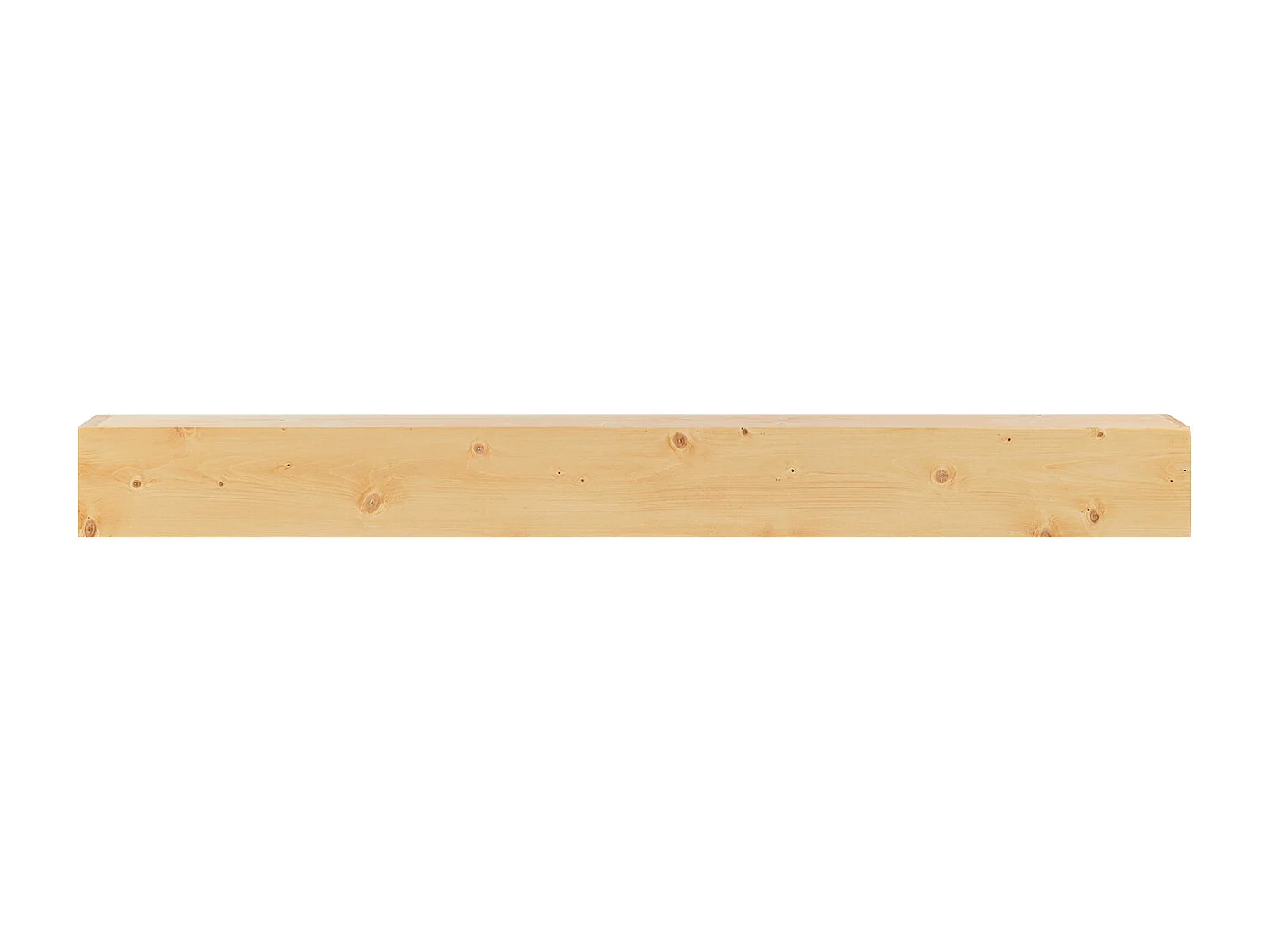 Étagère Flottante Murale en Bois SucceBuy, 152 cm, Rustique Naturel, Manteau Cheminée