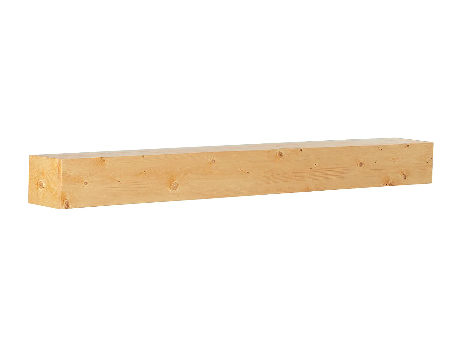 Étagère Flottante Murale en Bois SucceBuy, 152 cm, Rustique Naturel, Manteau Cheminée