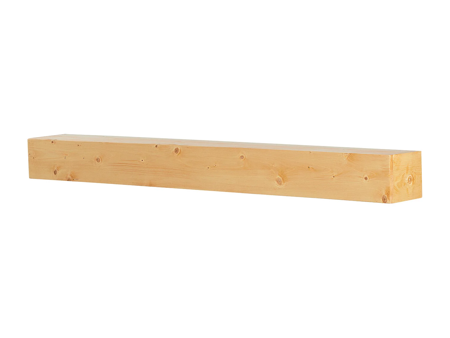 Étagère Flottante Murale en Bois SucceBuy, 152 cm, Rustique Naturel, Manteau Cheminée