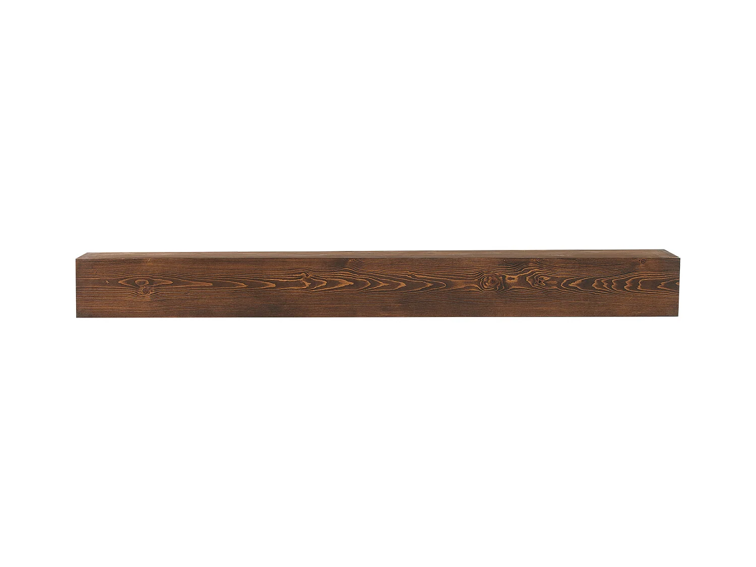 Étagère Flottante Murale en Bois SucceBuy, 152 cm, Marron Naturel, Manteau Cheminée