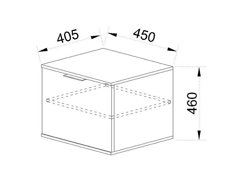 Scarpiera piccola con anta singola design moderno 45x46 antracite e rovere SI6