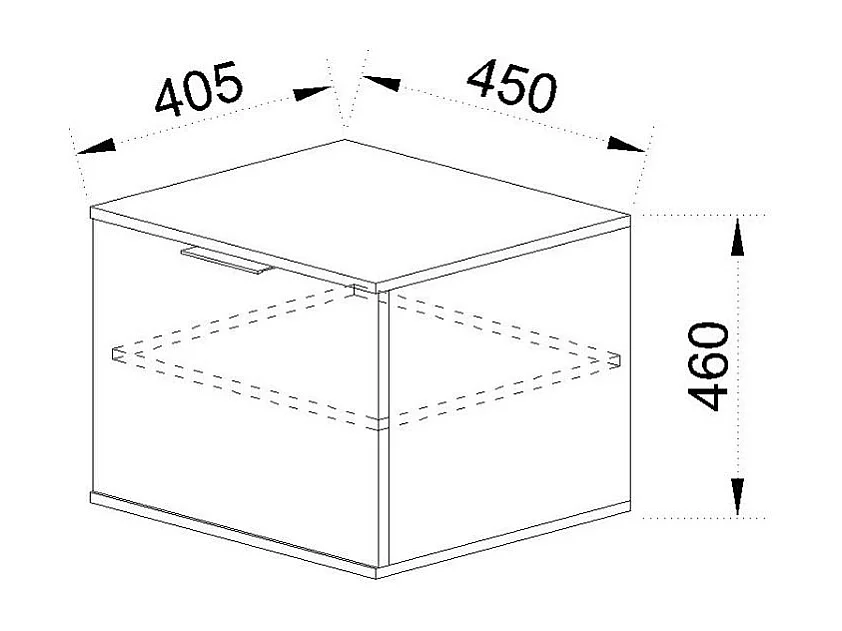 Scarpiera piccola con anta singola design moderno 45x46 antracite e rovere SI6