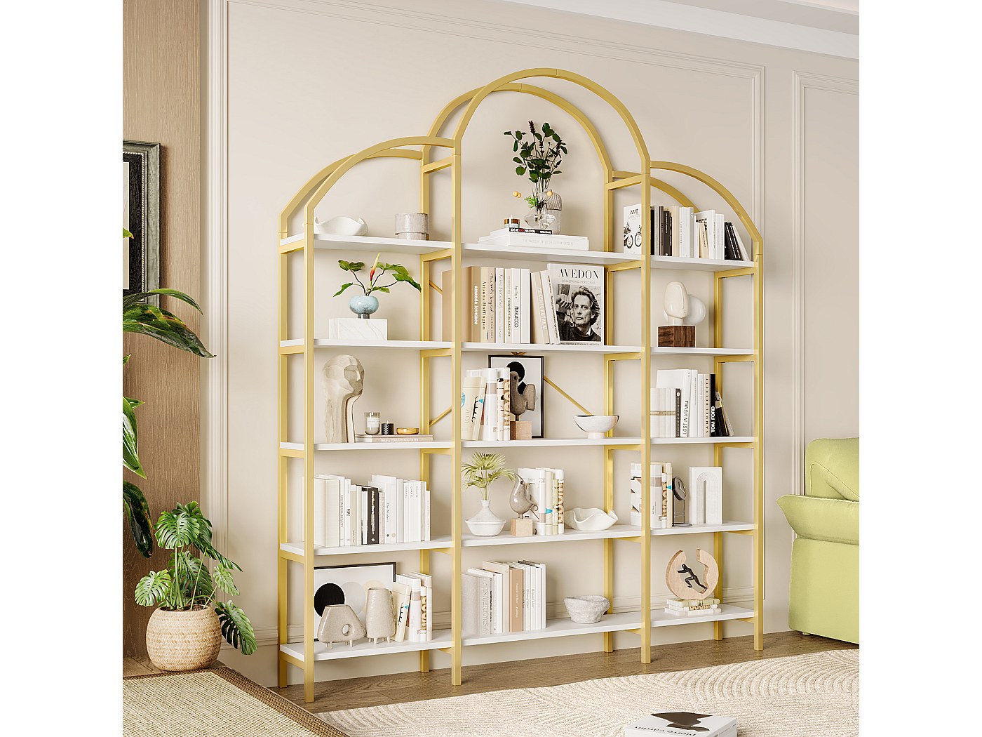 ETAGERE METAL FILAIRE AVEC CROCHET 40X10X26 CM