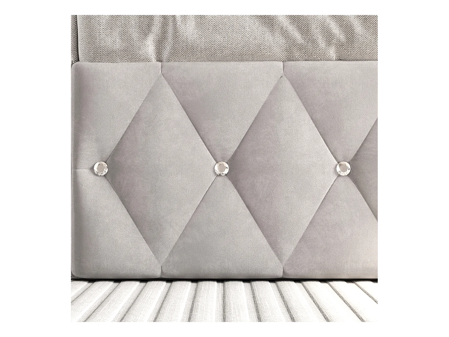 Lit Coffre 180x200cm avec LED et Rangement,Lit 2 Personnes avec tête de lit réglable,Velours,Beige