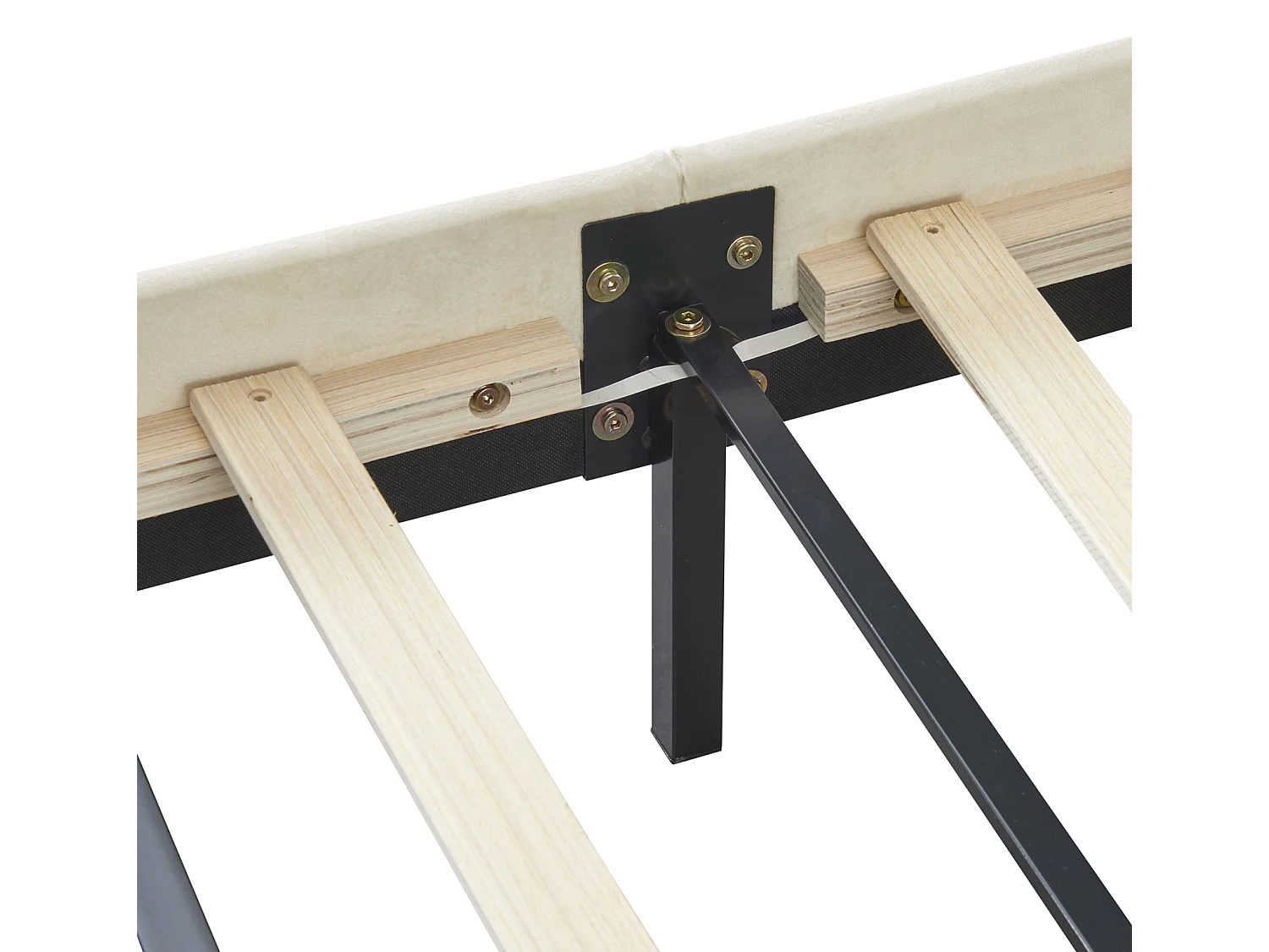 Lit  140 x 200 cm, Rembourre avec Lumires LED et Cadre Flottant, En Forme de Nuage, Velours, blanc