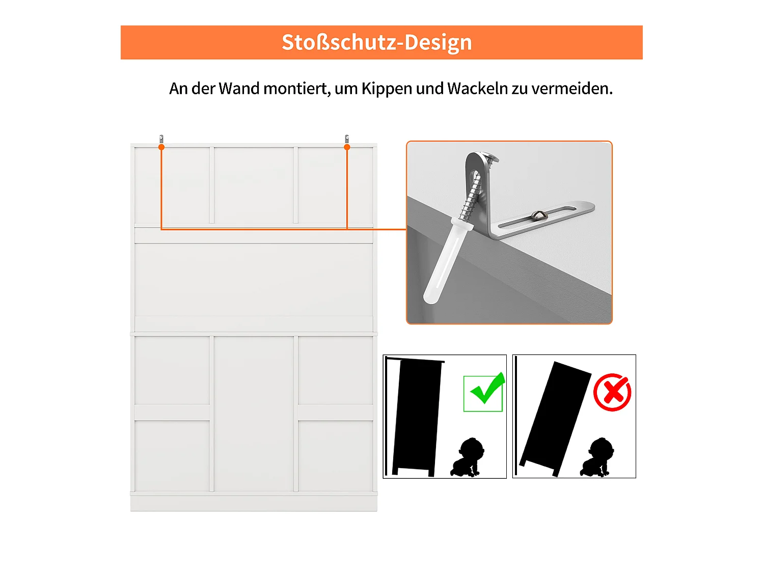 Buffet de cuisine - 120 x 40 x 188 cm - avec étagères réglables + casier à vin + 4 portes + 2 tiroirs - MDF - blanc