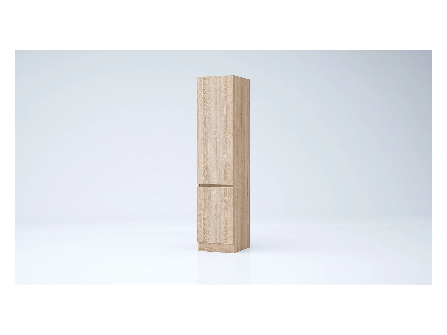 Armadio 2 ante battenti moderno 45x200x52 cm rovere chiaro AG54