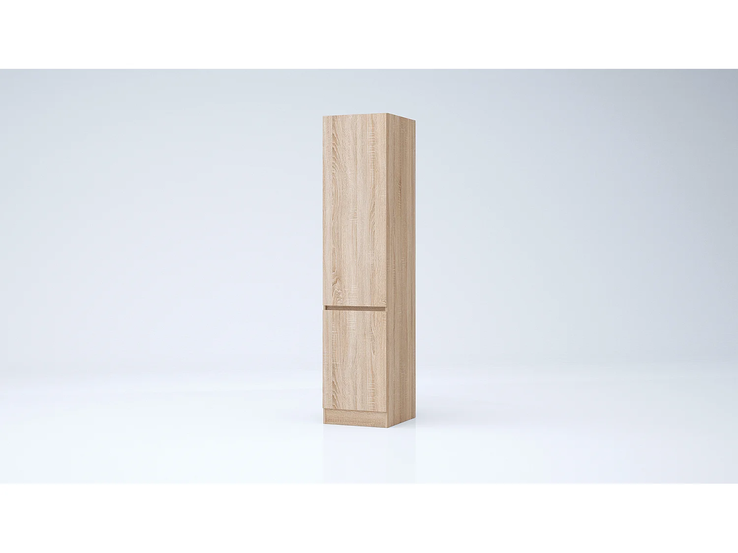 Armadio 2 ante battenti moderno 45x200x52 cm rovere chiaro AG54