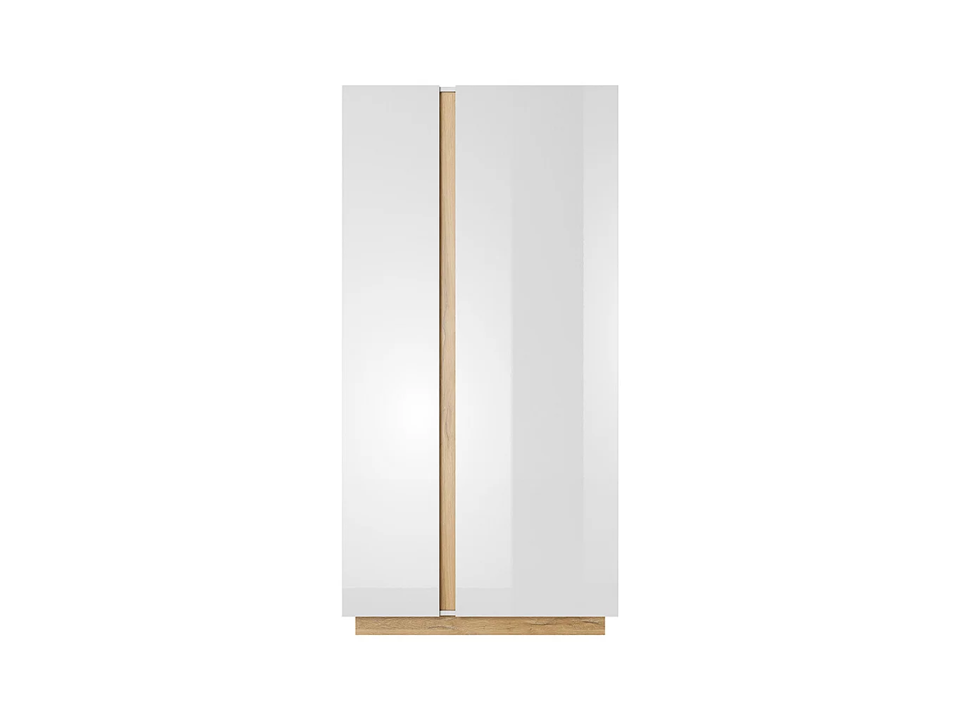 Armadio 96x193cm con 2 ante battenti moderno bianco ALK1