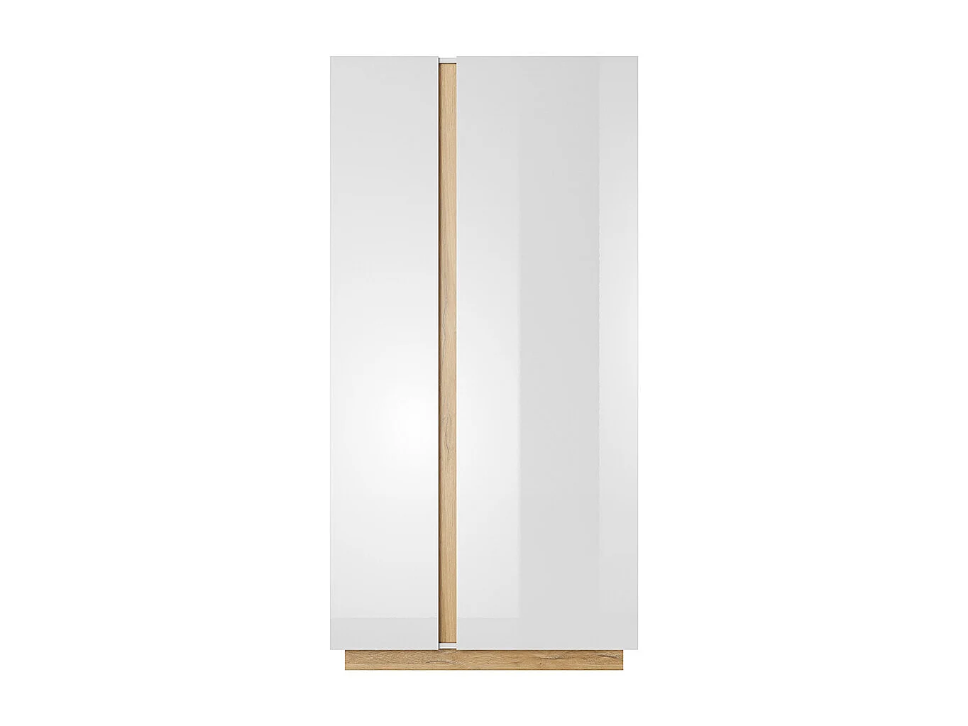 Armadio 96x193cm con 2 ante battenti moderno bianco ALK1