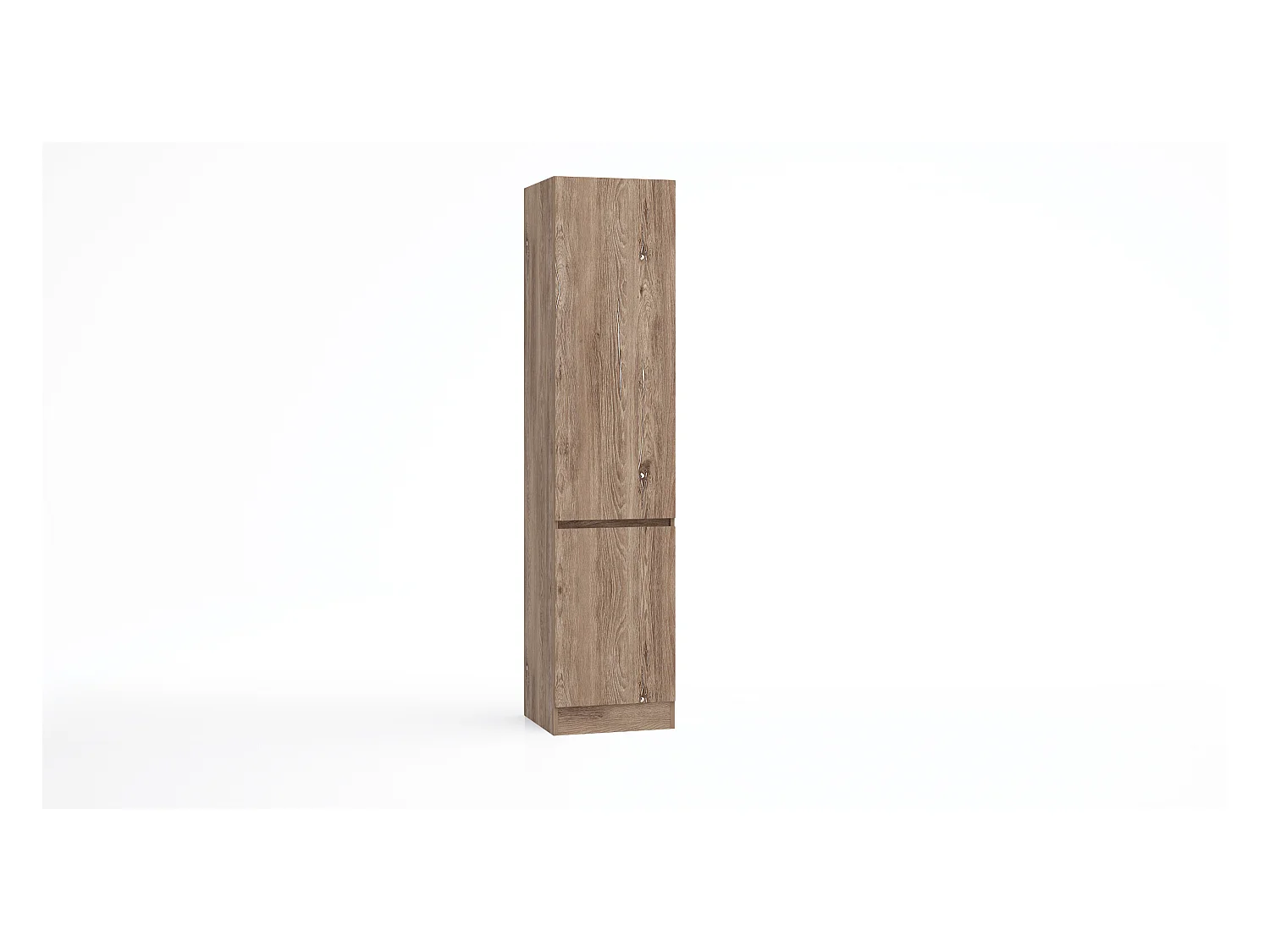 Armadio 2 ante battenti moderno 45x200x52 cm marrone AG54