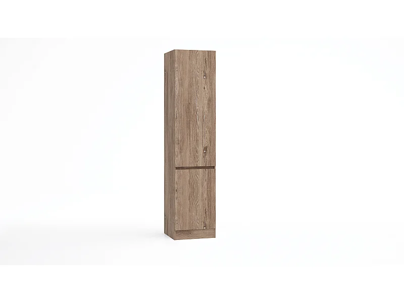 Armadio 2 ante battenti moderno 45x200x52 cm marrone AG54