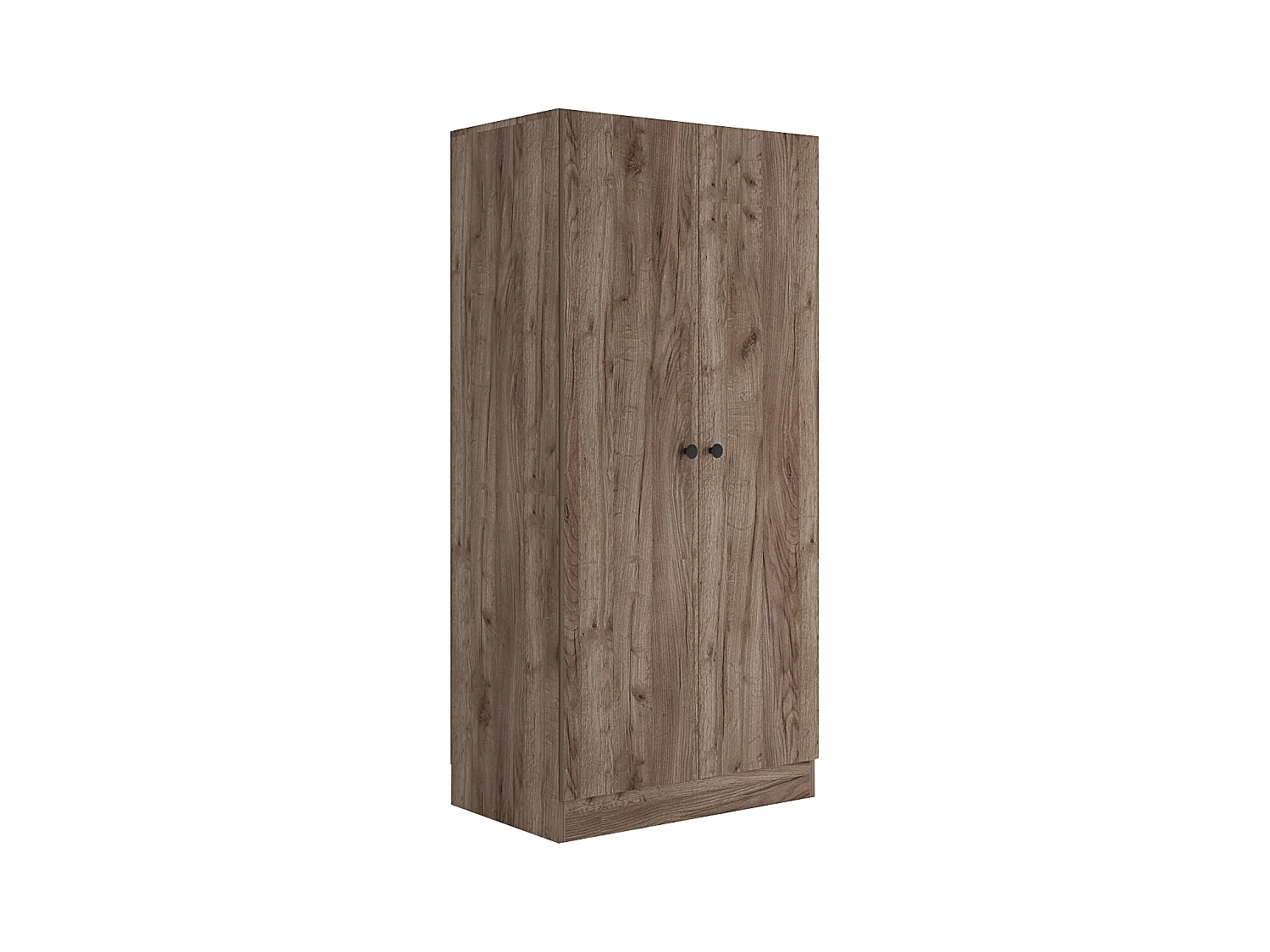 Armadio a due ante battenti stile classico effetto legno 80x170 marrone AMG1