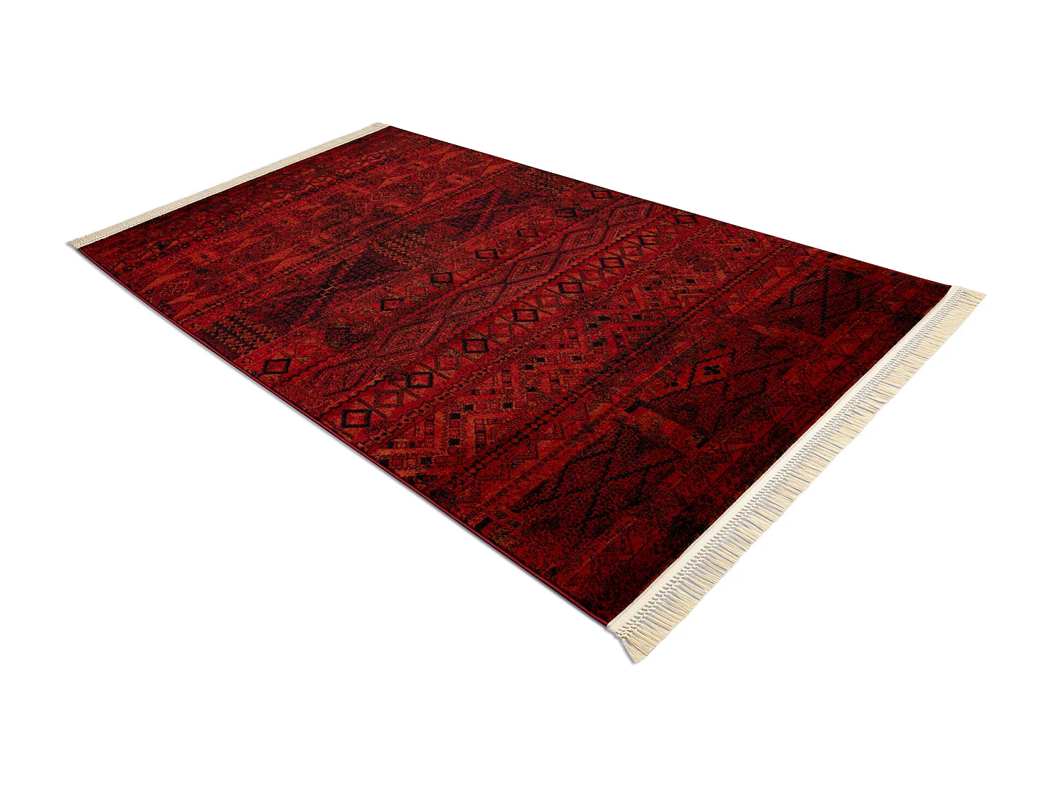 Dywan ORIENT 4722 bordo / czarny Orientalny, z frędzlami  180x270 cm