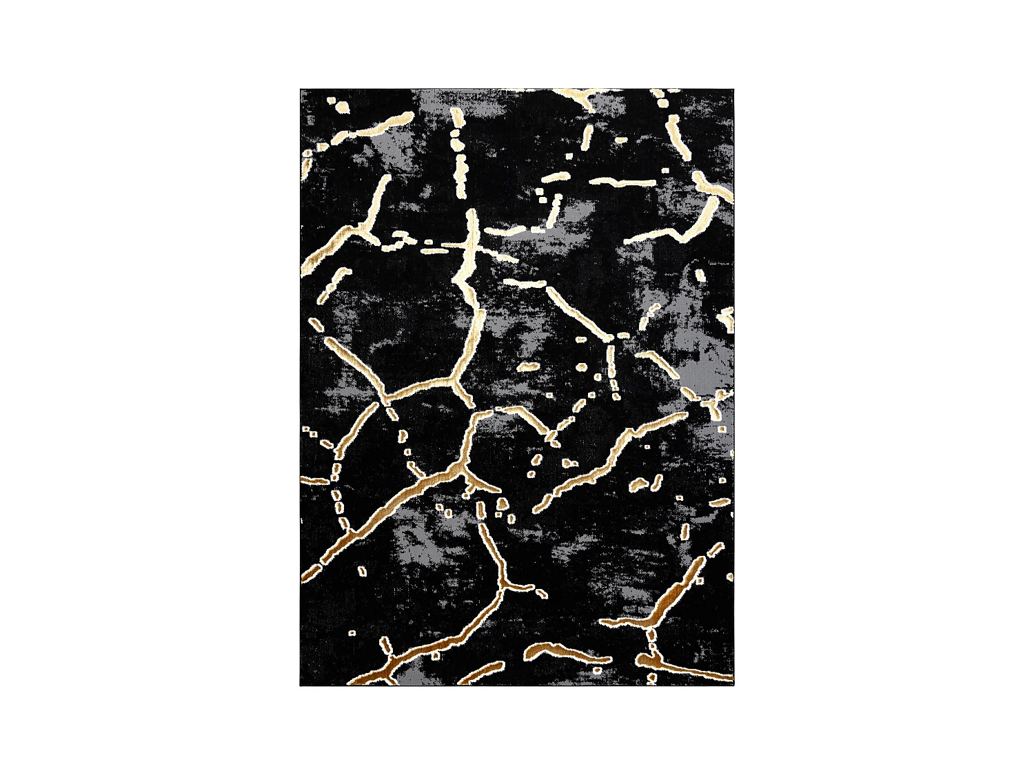 Dywan ALLURE 1967 Marmur - Strukturalny, stylowy, glamour czarny / zł 80x150 cm