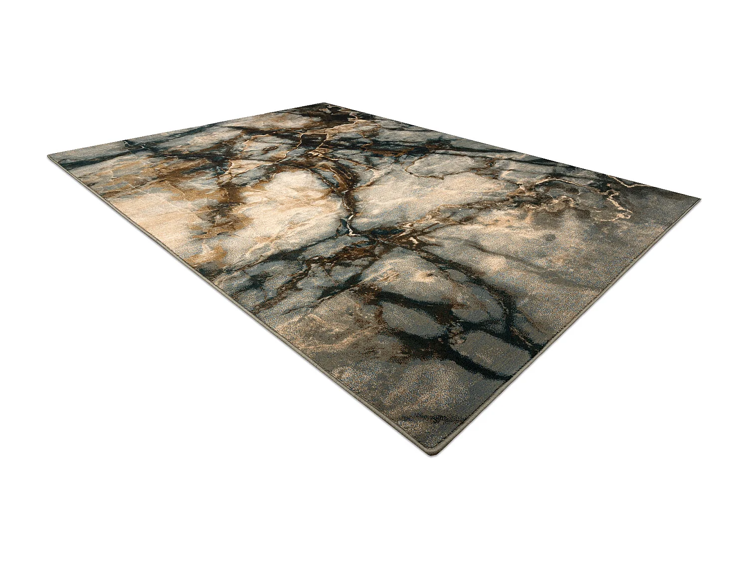 Tapis en laine OMEGA ELIAN Marbre iron vert 200x300 cm