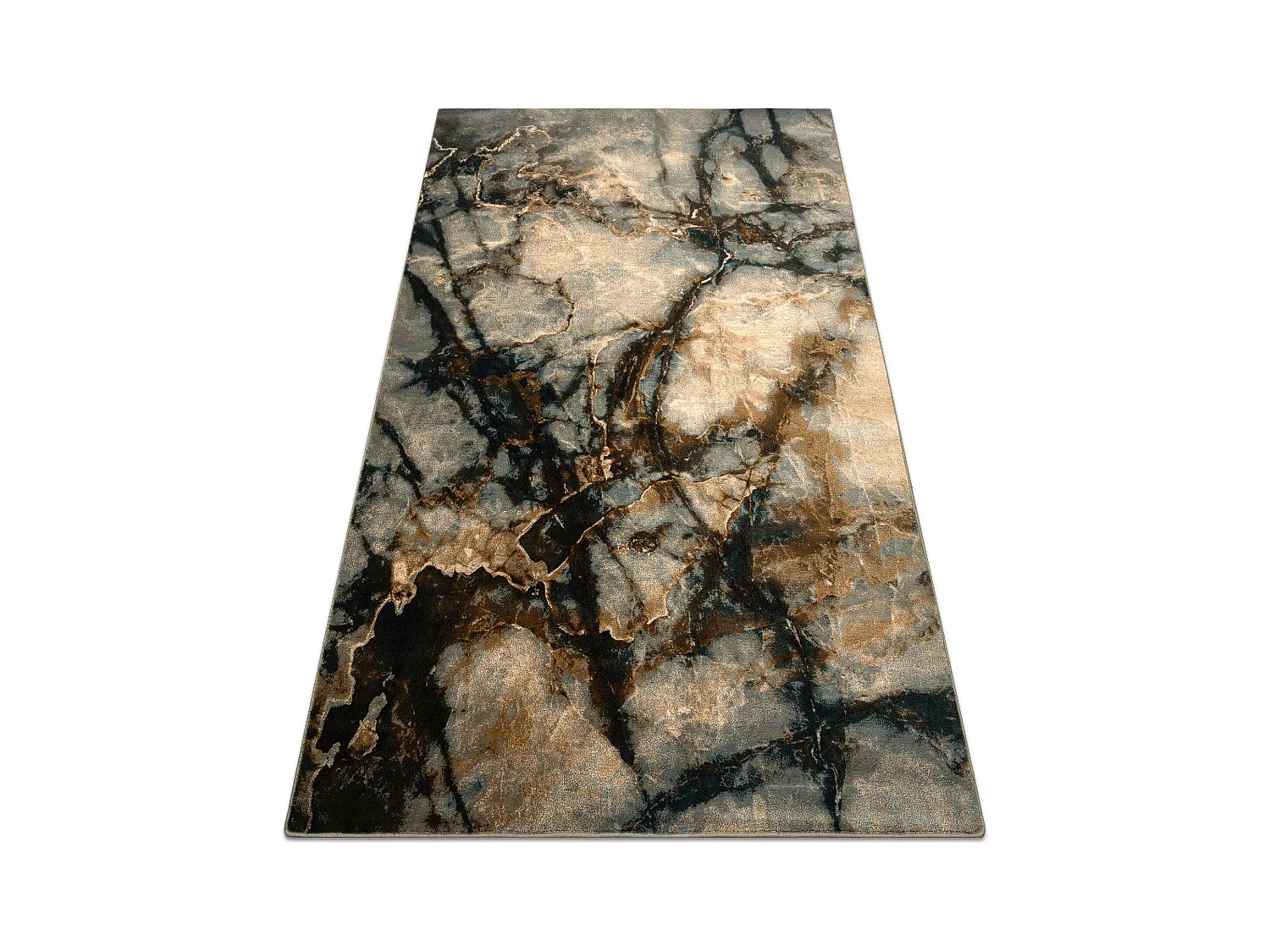 Tapis en laine OMEGA ELIAN Marbre iron vert 170x235 cm