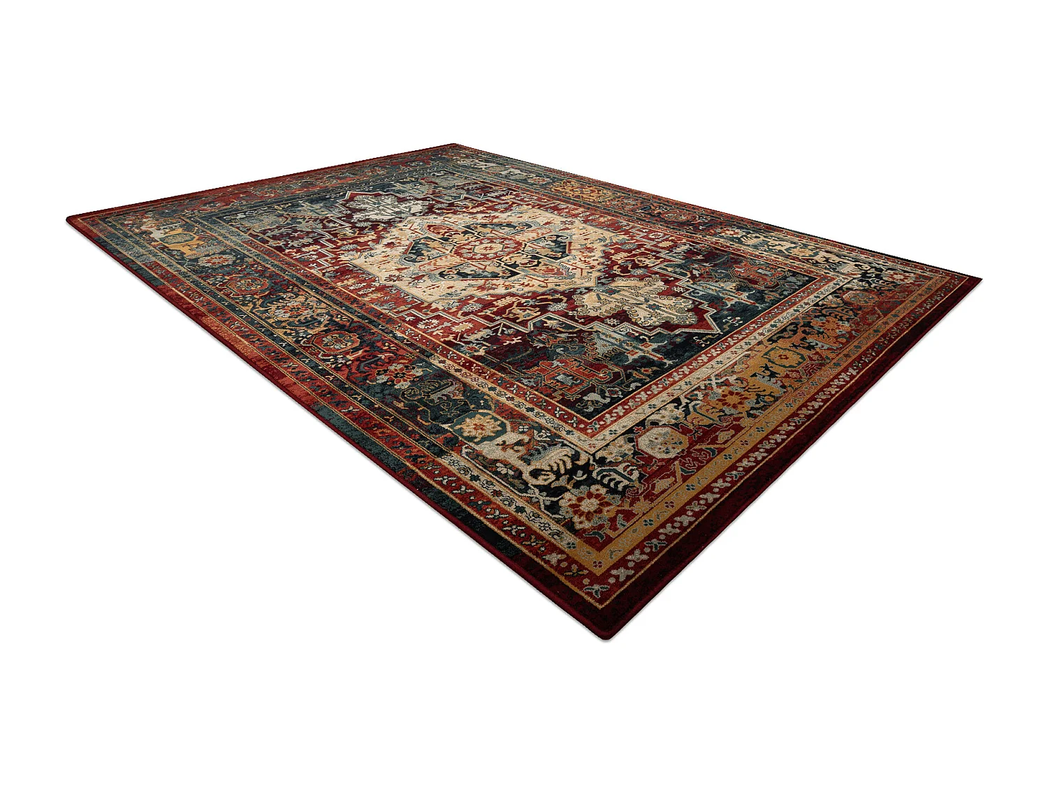 Tapis en laine POLONIA ALHAMBRA Ornement, cadre rubis 235x350 cm