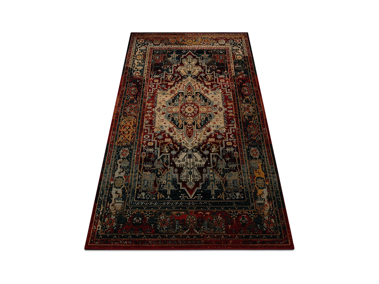 Tapis en laine POLONIA ALHAMBRA Ornement, cadre rubis 170x235 cm