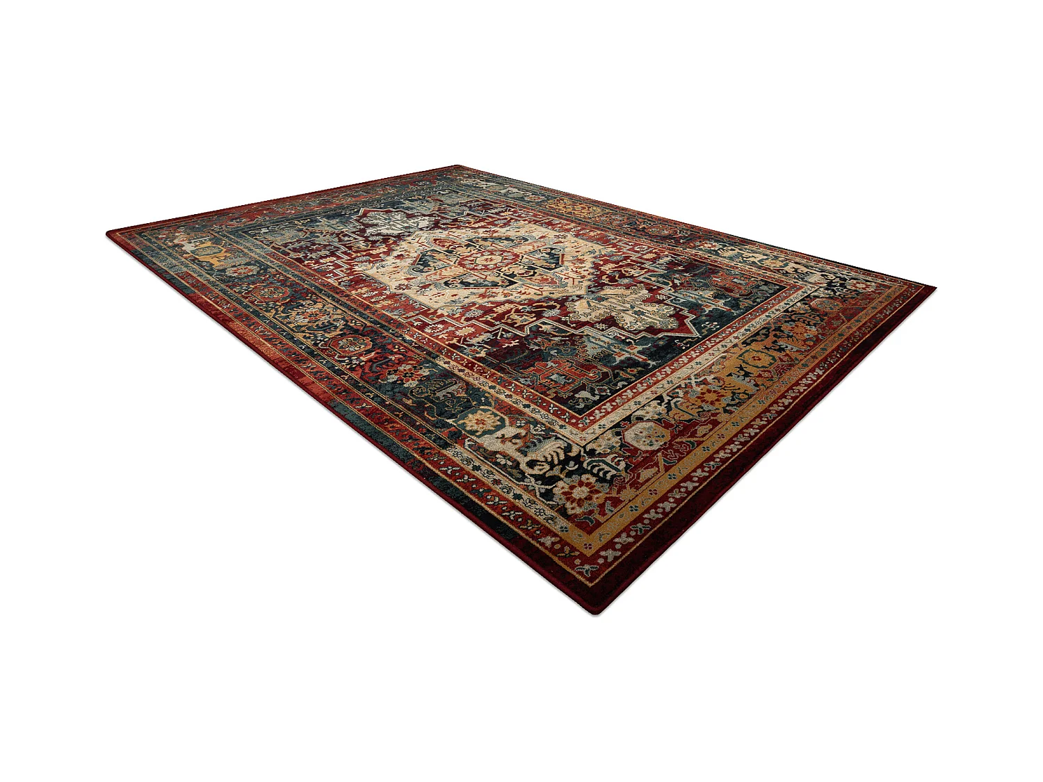 Tapis en laine POLONIA ALHAMBRA Ornement, cadre rubis 170x235 cm