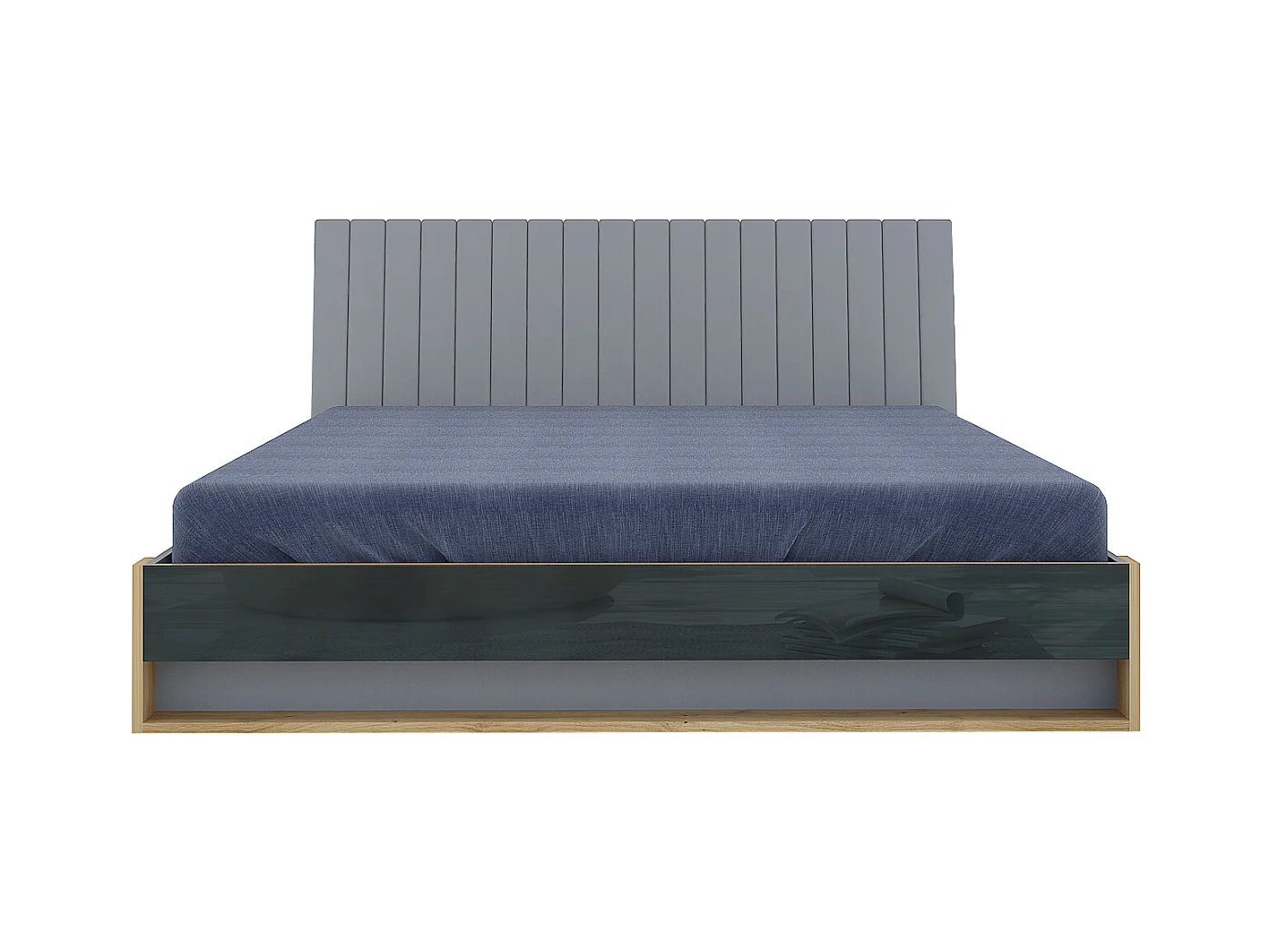 Camera da letto completa grigio/rovere/antracite CMG16