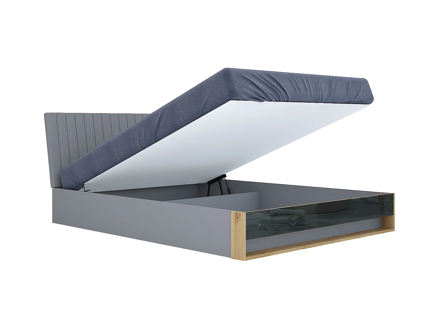 Camera da letto completa grigio/rovere/antracite CMG16