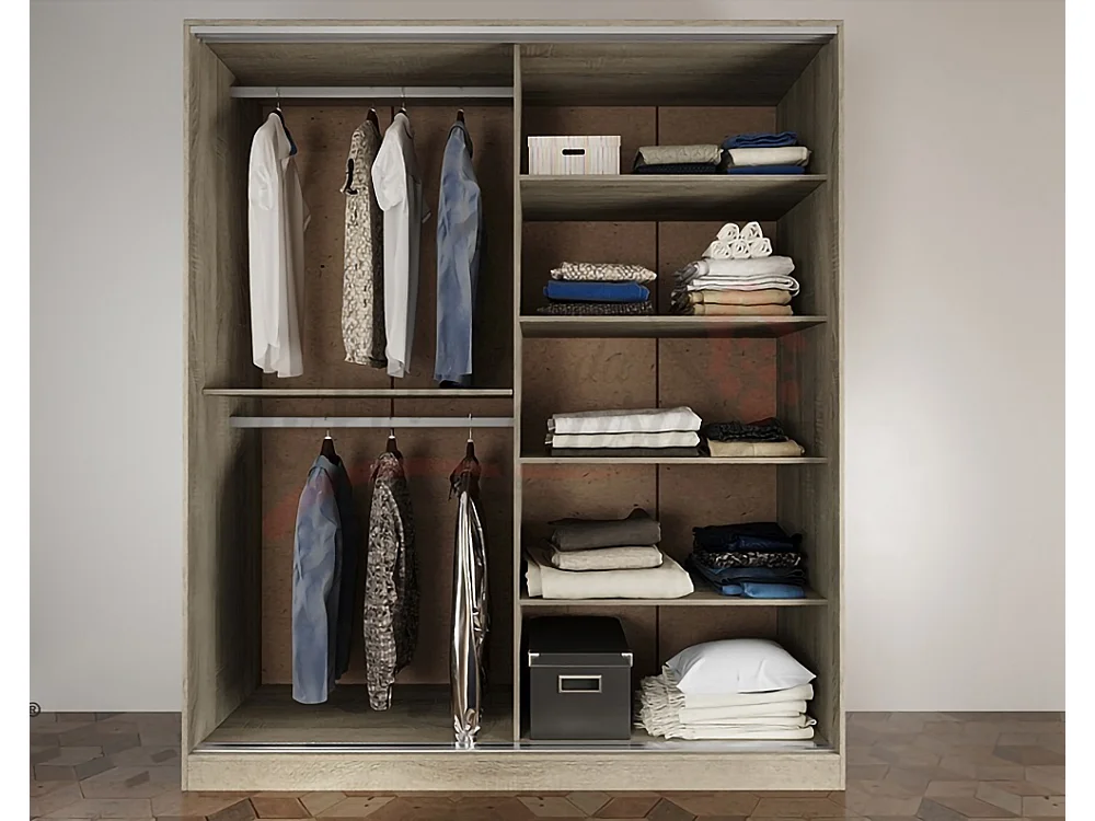 Camera da letto completa rovere/grigio CDLI7024