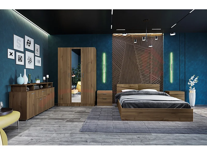 Camera da letto completa noce CDLI33