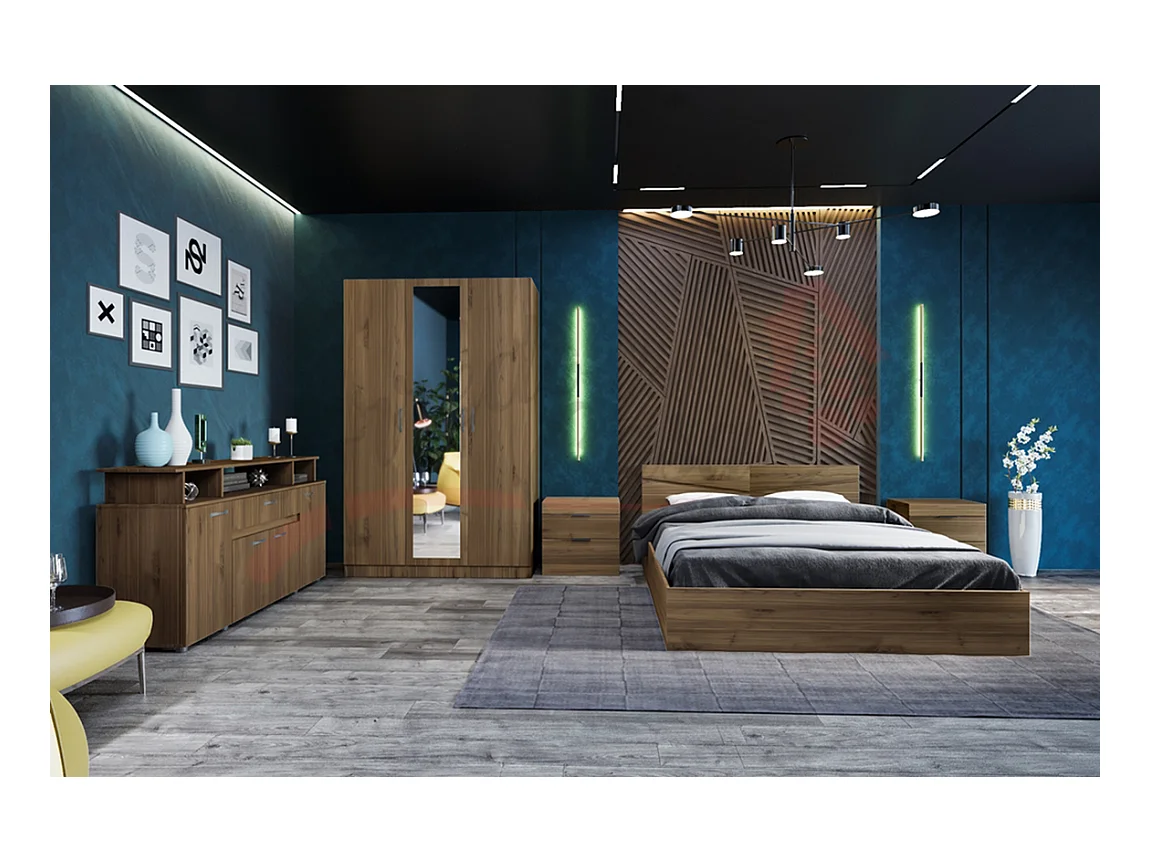 Camera da letto completa noce CDLI33