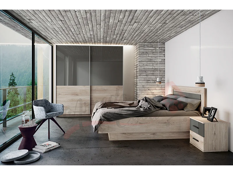 Camera da letto completa rovere naturale CDLI5