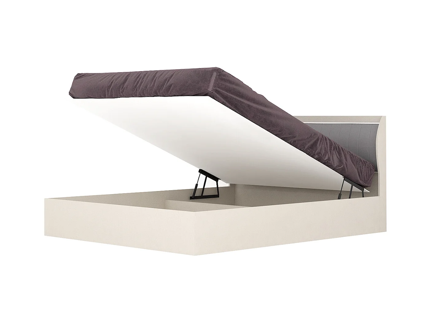 Camera da letto completa con letto contenitore 160x200 cm color Cashmere CMG8