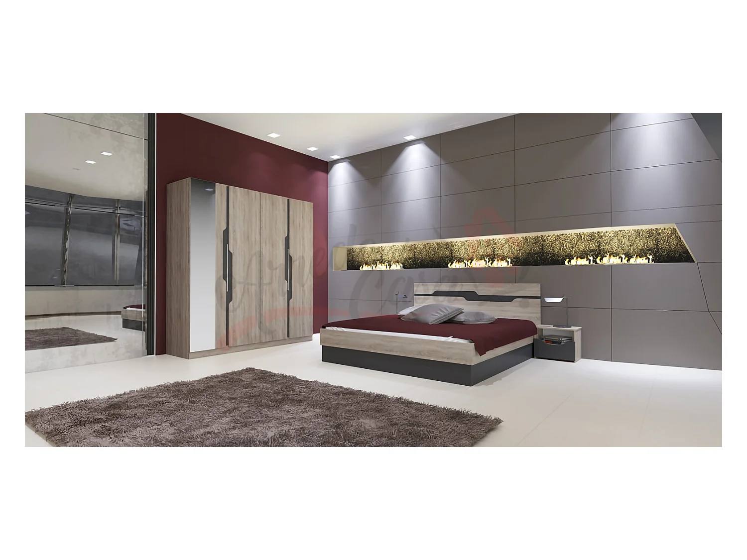 Camera da letto completa rovere CDLI7012