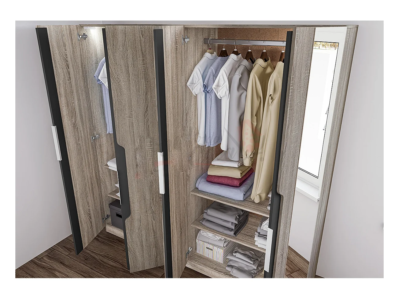 Camera da letto completa rovere CDLI7012